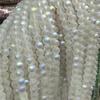 Cuentas de Cristal Luna Sirena Fantasía Ab Helado Blanco 6-10mm Pasador Tocado Dinastía Han DIY