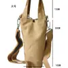 Portavasos Cruzado Bolso de Lona para Taza Portátil Funda Protectora de Almacenamiento para Termo Correa Ligera de Mano Bolsa para Niños