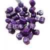 Cuentas Hexagonales Shujulai Optimizadas, Cuentas Sueltas de Jade Morado, Cuentas Cilíndricas Multifacéticas, Joyería de Pulsera de Columna Recta