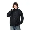 Cárdigan de punto de ochos con botones estilo old money para otoño e invierno, unisex, suéter casual de nicho
