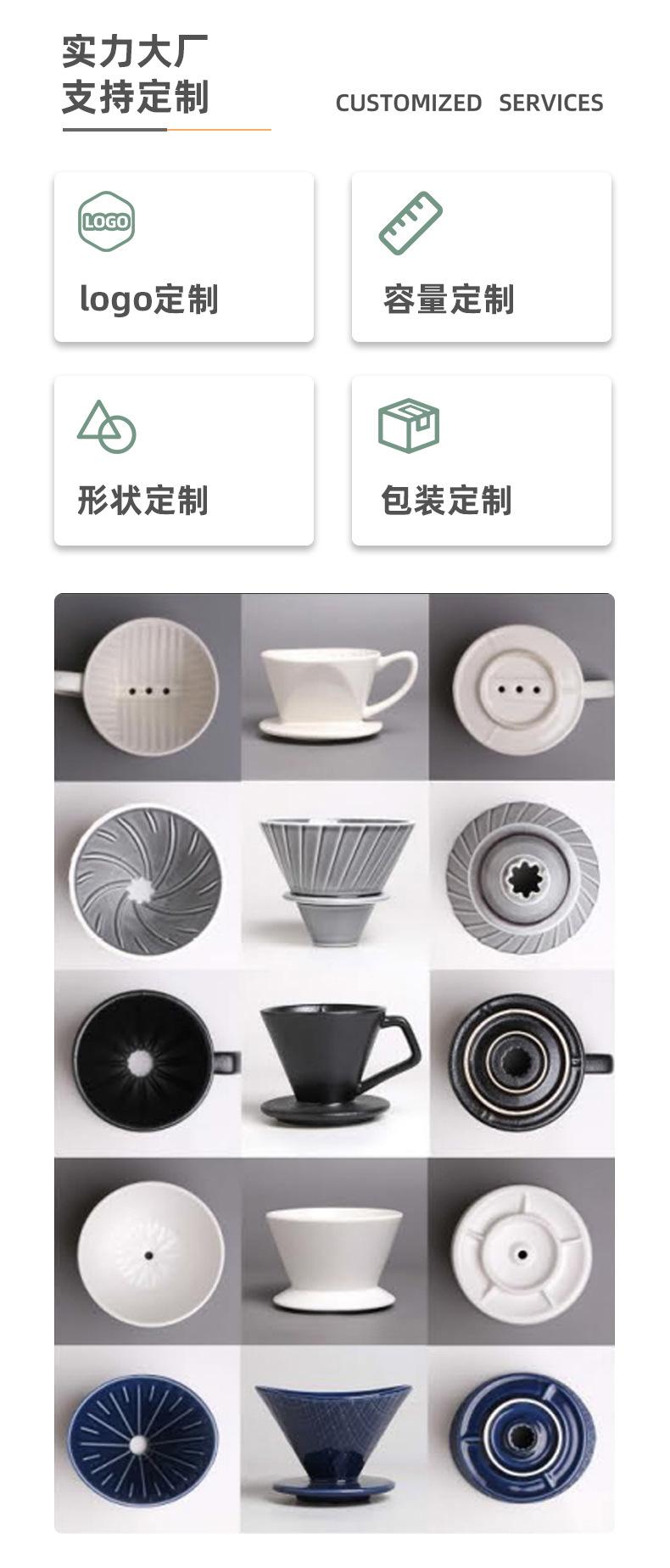支持定制-咖啡过滤漏斗杯大全