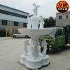 Fábrica-feita de fibra de vidro fonte flor tigela escultura imobiliária comunidade paisagem escultura Western Angel Criança escultura