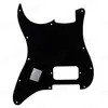 Un agujero de montaje de bobina doble panel frontal de protección de guitarra eléctrica placa de cubierta frontal un agujero para potenciómetro