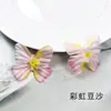 Flores artificiales, cabezas de flores de mariposa mini de colores, accesorios para el cabello DIY, materiales para coronas decorativas, accesorios para fotografía, arreglos florales