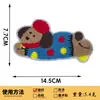 Toalla Personalizada de Perro Salchicha Dibujos Animados, Pegatinas de Tela Bordadas Personalizadas, Pegatinas de Tela Bordadas Personalizadas, Pegatinas Decorativas para Empaque de Caja con Etiqueta Bordada por Computadora