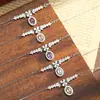 Collar Transfronterizo de Plata de Ley S925 con Piedra de Cristal para Mujer, Popular Cadena de Clavícula de Piedra Natural Versátil de Moda de Alta Gama para Mujer