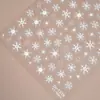 Redanco5D Repujado Popular Pegatinas para Uñas Serie Copo de Nieve Navideño Calcomanías Tridimensionales para Uñas Dr1319