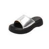 525~2026 Nuevas Sandalias de Tres Colores con Suela Gruesa sin Cierre para Mujer en Verano, Estilo Transpirable
