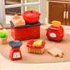 Micro-Paisaje Artificial Mini Cocina Utensilios de Cocina Adornos de Resina Casa de Juegos Juguetes de Decoración DIY Adornos Pequeños de Escritorio