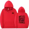 Sudadera con Capucha Estampada Natanael Cano Amor Tumbado de Talla Europea Transfronteriza con Dobladillo Acanalado Suelto
