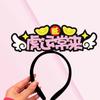 Diadema para festival tocado reunión deportiva escolar tienda de empresa accesorios promocionales tarjeta de texto de inicio