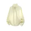 Sudadera con media cremallera y cuello alto para hombre, forro polar, peso pesado americano, corte holgado, manga raglán, jersey, cálida, casual