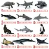 Modelos Realistas de Animales Marinos Transfronterizos: Tiburón Azul, Megalodón, Tiburón Ballena Gris, Tiburón Blanco, Tiburones Martillo Juguetes