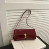 Bolsos de Moda Estilo Francés Modelo Nuevo 2025 con Hebilla de Cierre, Bolso de Hombro Retro a la Moda, Elegante Bolso de Mano de un Solo Hombro para Mujer