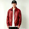 Chaqueta de Cuero Negra Americana para Hombres y Mujeres, Nueva Chaqueta Retro de Otoño para Pareja High Street, Versión Coreana Holgada