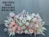 Flor de Casamento Criativa Flor Rosa de Casamento Fileira de Flores Arranjo de Flores de Chão Salão de Casamento Decoração de Arte Floral Pronta