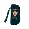 Bolsa de Silicona para Gafas de Dibujos Animados Lindos con Asa, Estuche Portátil para Gafas, Bolsa de Almacenamiento para Gafas de Sol, Bolsa a Prueba de Polvo, Venta Directa del Fabricante