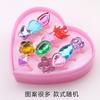 Joyería Yiwu estilo coreano anillo de resina de dibujos animados para niños juguete joyería para niñas regalo pequeño de jardín de infancia venta al por mayor de fábrica