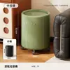 En Stock Venta al por Mayor Dropshipping Cubo de Basura Hecho de Material PP, de Doble Compartimento, con Ruedas, Tapa Basculante, Cubo de Basura a Prueba de Olores