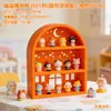 Decoração de Casa de Bonecas com Laço 3D Modelo de Armário Suporte de Exibição Multicamadas Brinquedo Bule Camada de Exibição de Perfume Prateleira de Exibição em Camadas
