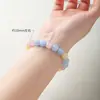 Pulseira de Morganita Cor de Sorvete de Cristal Natural, Contas Soltas de Morganita Colorida Natural, Pulseira de Contas Redondas de Círculo Único Atacado