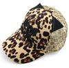 2019 Novo chapéu de sol atacado verão bordado leopardo gato boné de beisebol comércio exterior T862