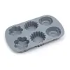 Moldes de Silicona para Pasteles de 3 Estilos y 6 Cavidades, Formas Mixtas de Flores, Moldes para Hornear de Color Nórdico, Utensilios para Hornear Antiadherentes