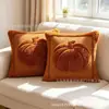 Funda de almohada de peluche de calabaza de Halloween transfronteriza para sala de estar, decoración de fiesta de Navidad, cojín de sofá, almohada de dormitorio