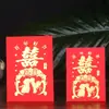 Mini Envelope Vermelho Pequeno, Casamento Porta Recheada Envelope Vermelho Macio com Riqueza, Aniversário, Longevidade e Palavras Felizes, Jogando Envelope Vermelho Colorido