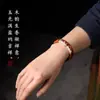 Pulsera de Bola de la Suerte con Cuentas de Bambú Premium, Inspirada en Zen, Nuevo Estilo Chino con Ciprés Envejecido y Jade de Tianshan para Mujeres, Venta al por Mayor desde el Fabricante