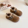 Zapatos de Algodón para Niñas 2026 Invierno Nuevo Estilo Mocasines de Felpa Zapatos Birkenstock para Niños Mayores Zapatos de Moda con Suela Suave Cálidos