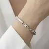 Diseño de Estilo Ins Europeo y Americano Pulsera y Collar Exagerados con Incrustaciones de Circonita, Set de Acero de Titanio Transfronterizo 18K Joyería al por Mayor