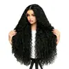Perucas de comércio exterior transfronteiriças, perucas europeias e americanas da moda com front lace e cachos pequenos de aço, perucas de front lace populares na África
