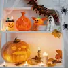 Lanternas de Abóbora de Halloween, Decorações Criativas de Fantasma, Decorações de Cena, Velas de Abóbora Luminosas Grandes, Velas Eletrônicas