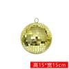 Lâmpada de palco feixe de luz bola de vidro giratória reflexo espelhado bola adereços de fotografia KTV dourado e prateado vermelho luz atmosférica reflexiva