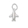 Nuevo plata lisa chapada en plata S925, colgante de avión pequeño pulido, charm lindo de avión de aviación, material para pulsera DIY