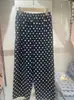 Directamente del fabricante: Pantalones de pijama de algodón y seda para mujeres de mediana edad y mayores, estilo mamá, talla grande, se pueden usar afuera, superventas, muy elogiados, casual