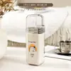 Copo de enxaguante bucal de viagem estilo japonês, três em um, estilo luxo leve, porta-escova de dentes e copo portátil, adequado para viagens de negócios e viagens