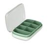 Caja de Medicina Sellada Portátil Estilo Escandinavo, Caja de Medicina Pequeña Esmerilada con Tapa, Caja de Almacenamiento de Medicamentos con Siete Compartimentos Anti-Olor y a Prueba de Humedad