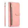 Funda de Cuero para Teléfono con Cremallera y Estilo Cruzado, suitable for Google 10 Pro XL Dreamy Zipper Crossbody Style Pixel 9A/8 Pro con Ranura para Tarjetas