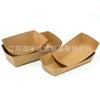 Fábrica al por mayor, caja de papel desechable, bote, lonchera de papel Kraft, pollo frito, caja de embalaje abierta, caja de papas fritas, caja para llevar