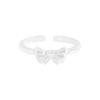 Pendientes de plata de ley S925 para mujer, estilo coreano INS, diseño de lujo, ligeros, con lazo, pequeños anillos de amor, combinables, 760 unidades