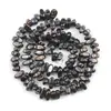 Directo de fábrica 4-8 piedra negra con cuentas moldeadas chapadas en mineral negro cuentas sueltas accesorios para pulsera collar DIY venta al por mayor de cuentas