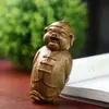 Figura de Cerdo tallada en Madera de Ciprés, Portador de Fortuna, Pequeño Propietario de Tierras, Atrae Riqueza y Transfiere Fortuna, Adorno Personalizado Creativo