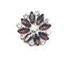 Zapatos de Diamante de Vidrio Perforado en Caliente Adhesivos Redondos con Dorso de Flor, Ropa y Sombreros de Flor, Accesorios de Joyería DIY Decorativos Perforados en Caliente con Adhesivo Termofusible en el Dorso