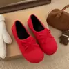 Zapatos Cálidos de Piel con Felpa Retro de Moda Negros para Mujer 2026 Nuevos de Invierno Antideslizantes Engrosados de Algodón