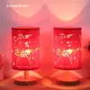 Luz nocturna cálida romántica para habitación de boda, mesita de noche, lámpara de mesa de dormitorio, simple moderna, regalo de boda para cuidado, lámpara Ever