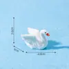 Estilo Ins Hermoso Cisne Blanco Micro Paisaje Adornos de Resina Joyería Carnosa Zakka Adornos de Regalo Creativos