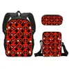 Llegada Nueva Transfronteriza Spider-Man Mochila Escolar Set de Tres Piezas Estuche de Lápices de Dibujos Animados Bolso Pequeño Mochila de Gran Capacidad