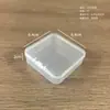 Caja de almacenamiento de plástico cuadrada multimodelo con tapa, partes transparentes, herramientas pequeñas, caja de embalaje a prueba de polvo, caja de muestra al por mayor